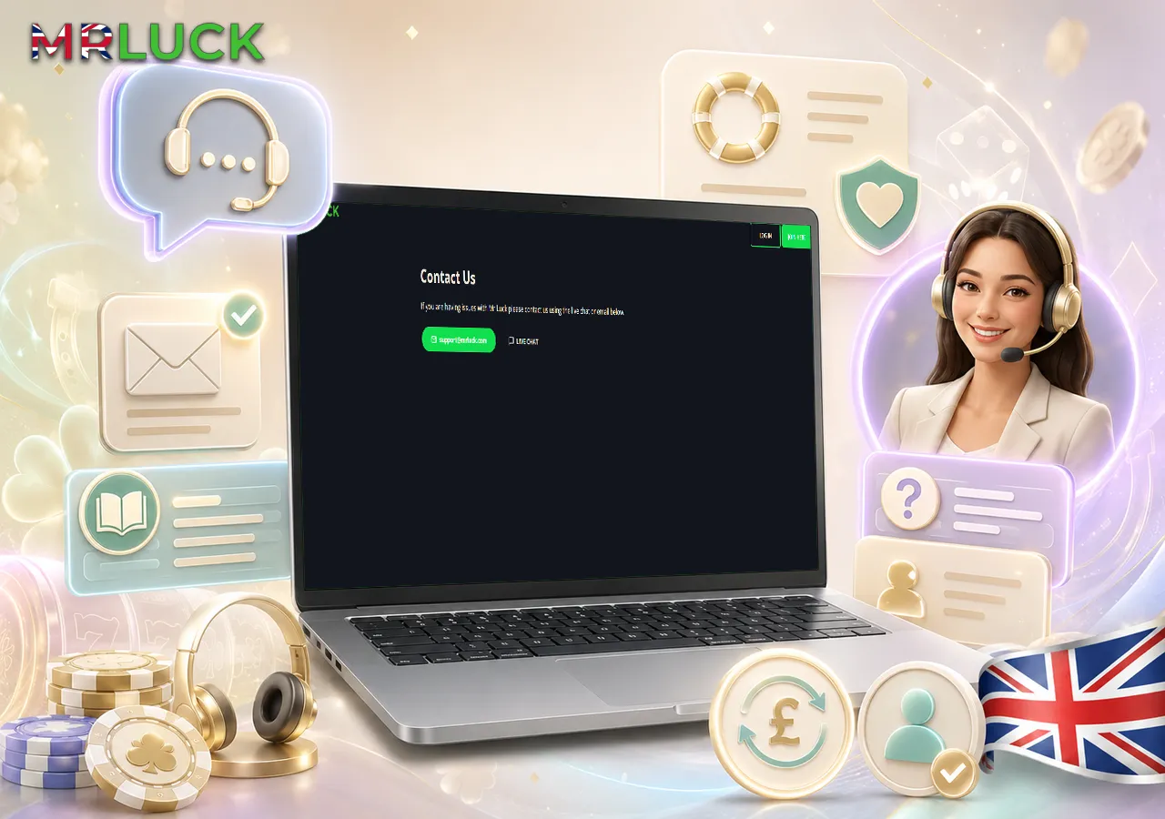 Customer support scene with a calm help desk and friendly service atmosphere