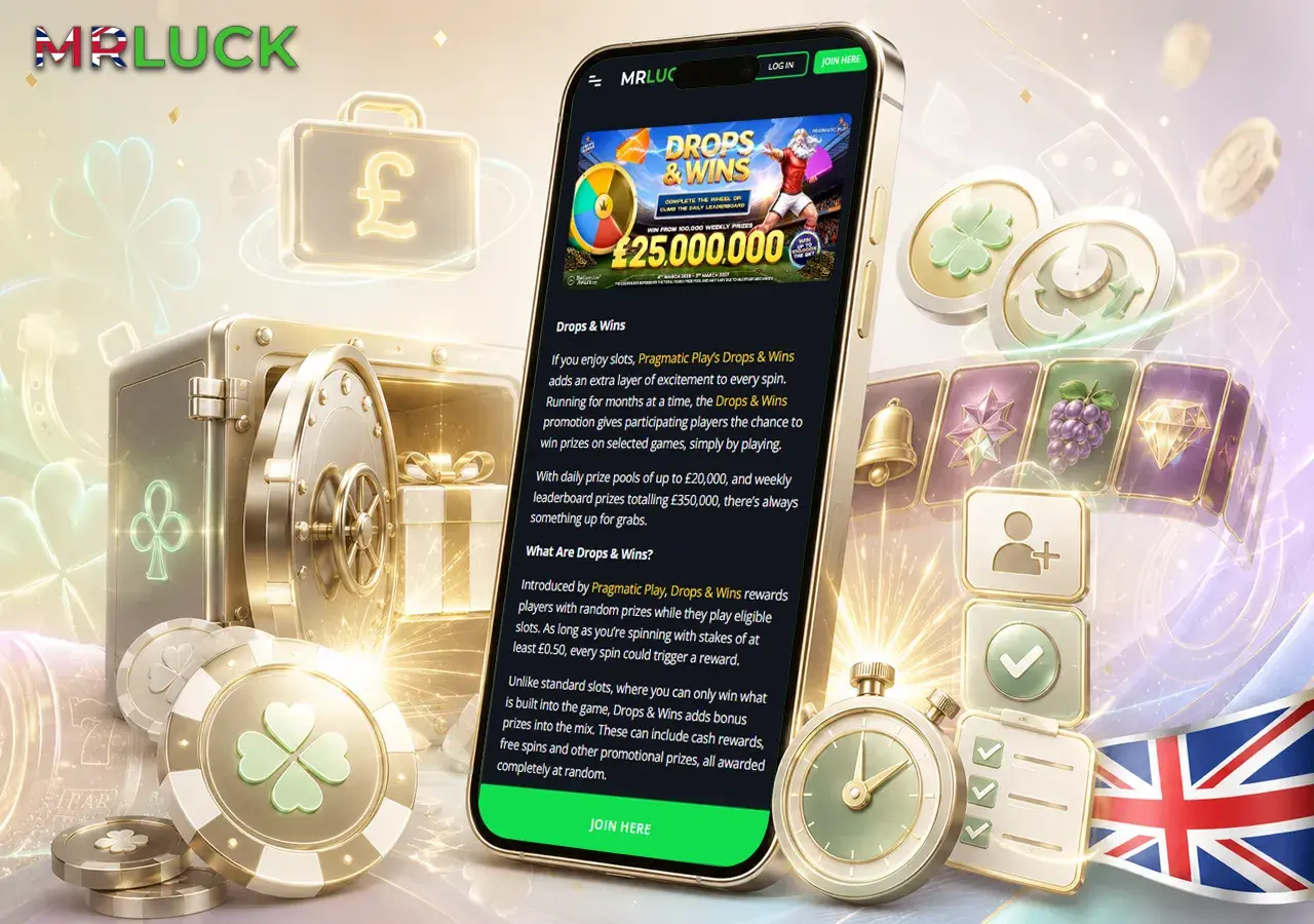 Welcome offer visualised with a bonus vault, free spins and a clear sign-up flow